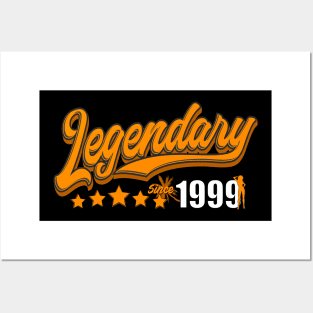 Legendary since 1999, orange Posters and Art